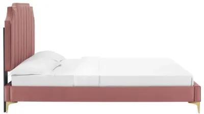 Modway - Colette King Performance Velvet Platform Bed