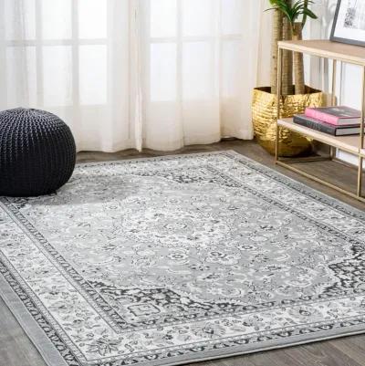 Palmette Modern Persian Floral Area Rug