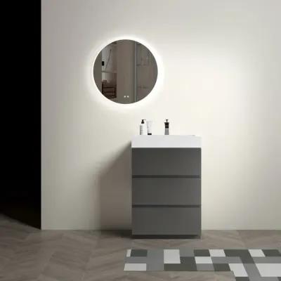 24" Gray Bathroom Vanity with Sink