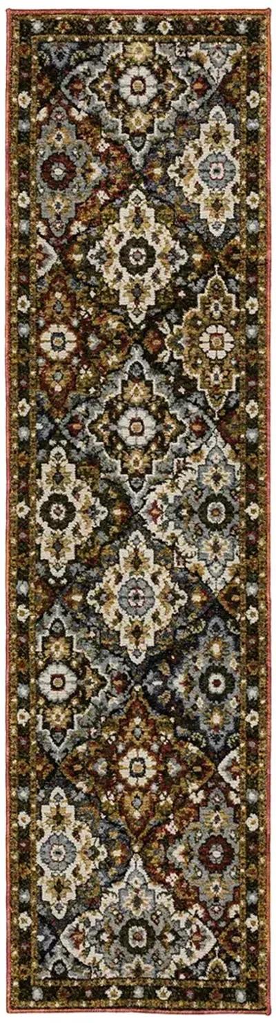 Andorra 1'10" x 3'2" Red Rug