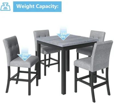 Merax 5-Piece Counter Height Dining Set