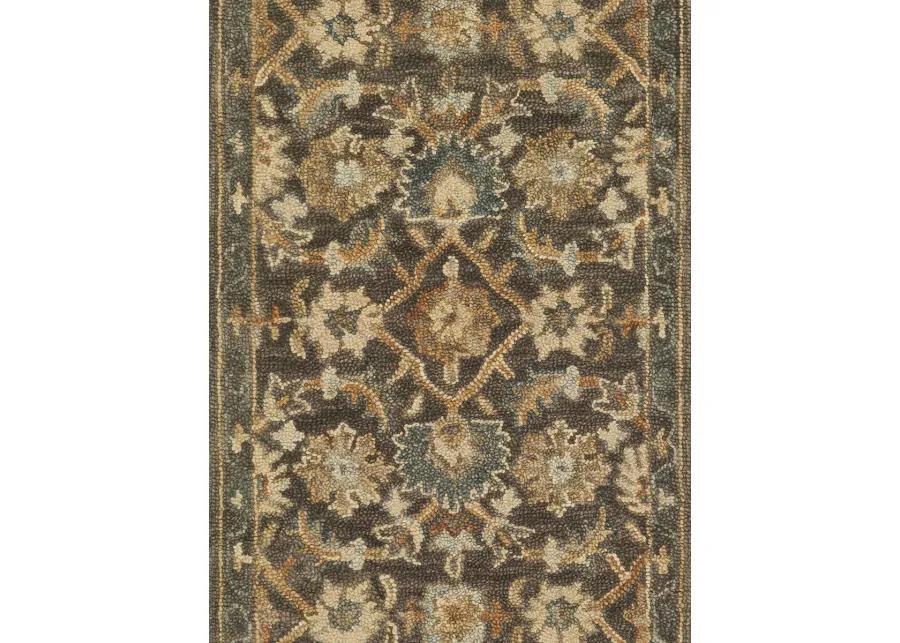 Victoria VK08 Dk Taupe/Multi 5' x 7'6" Rug