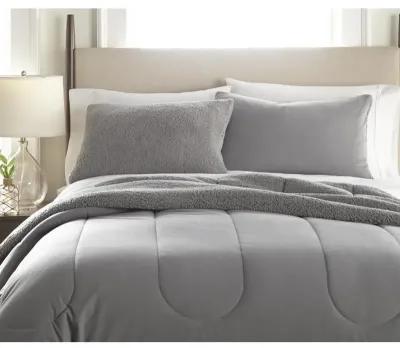 Micro Flannel Reverse to Sherpa Comforter Set