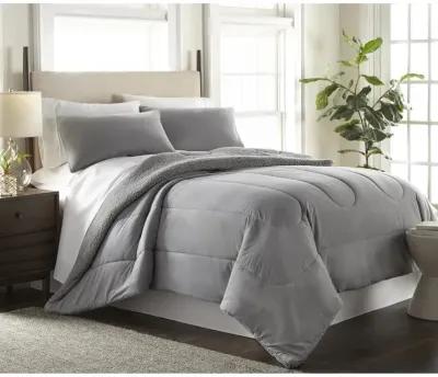 Micro Flannel Reverse to Sherpa Comforter Set