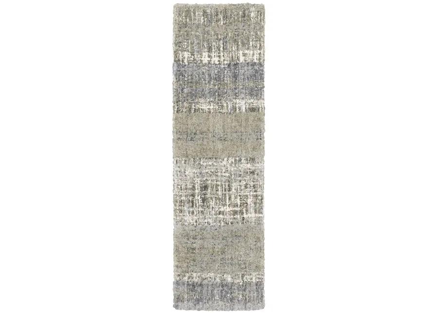 Aspen 2'3" x 7'6" Grey Rug