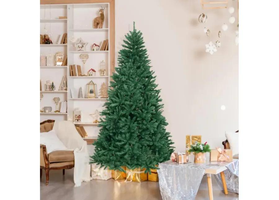 Hivvago 7.5 Feet Artificial Christmas Tree with Folding Metal Stand