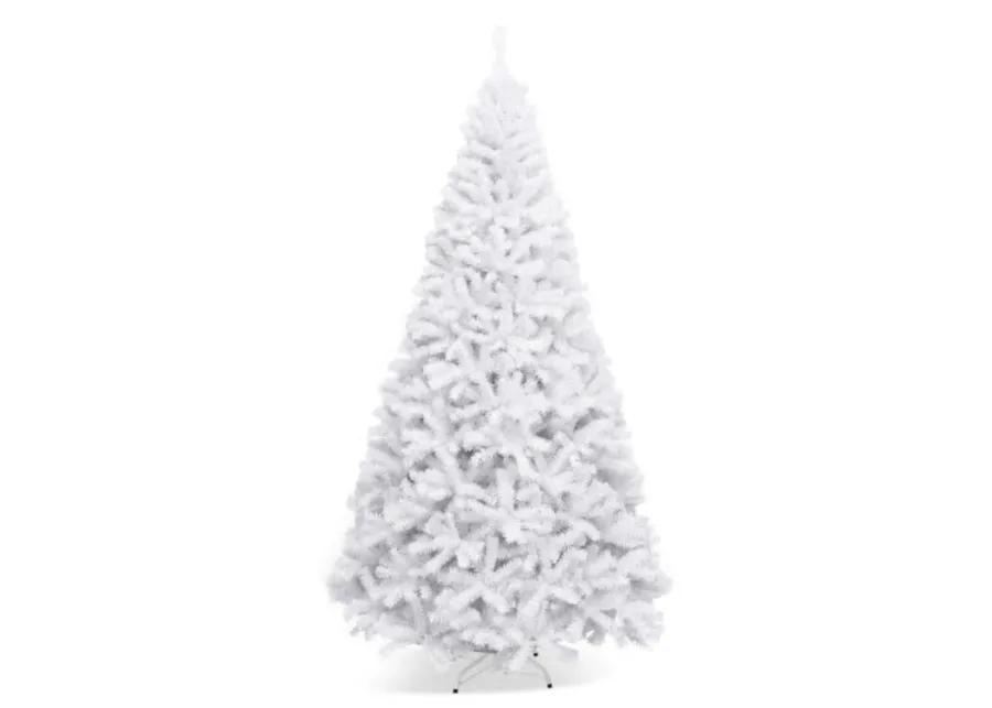 Hinged Artificial Christmas Tree with Metal Stand