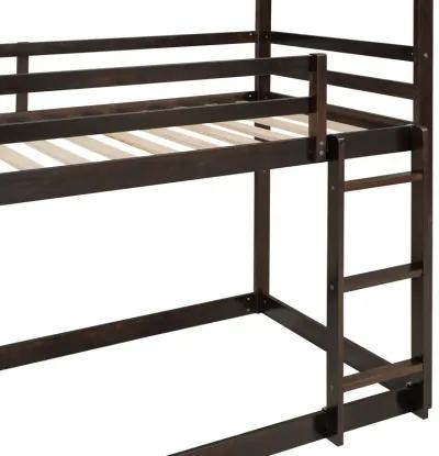 Merax Bunk Bed with Slide and Ladder