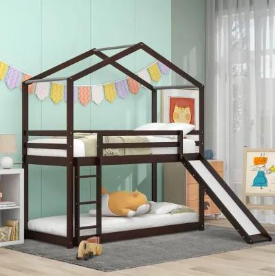 Merax Bunk Bed with Slide and Ladder