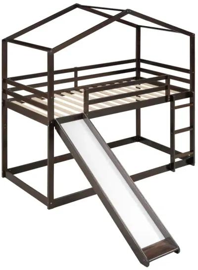 Merax Bunk Bed with Slide and Ladder