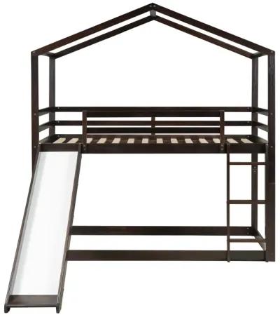 Merax Bunk Bed with Slide and Ladder