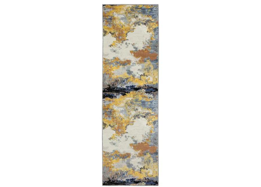 Caravan 2'3" x 7'6" Yellow Rug