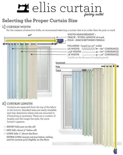 Ellis Classic Tailored Design in a Perma Press Fabric 1.5" Rod Pocket Tailored Pair 80"x36" White