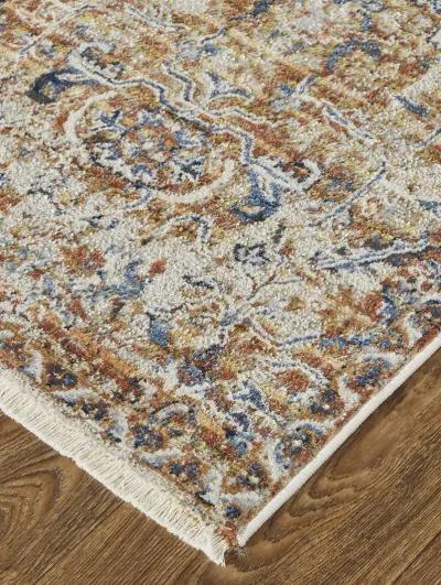 Kaia 39HVF Tan/Ivory/Orange 5' x 7'9" Rug