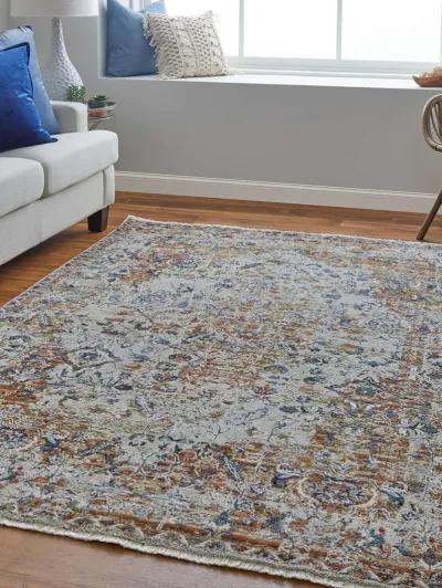 Kaia 39HVF Tan/Ivory/Orange 5' x 7'9" Rug