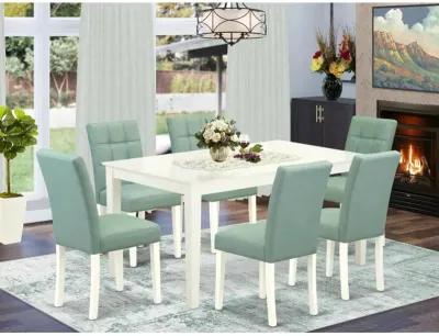 7 Piece Modern Dining Table Set