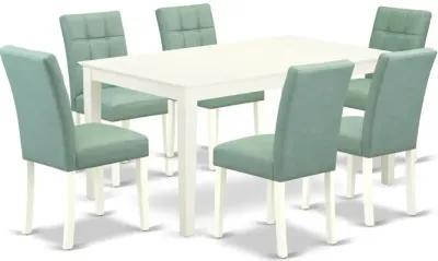 7 Piece Modern Dining Table Set