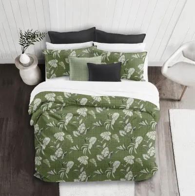 6ix Tailors Fine Linens Tropez Green Comforter Set