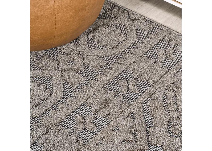 Citta High-Low Pile Mediterranean Tile Area Rug