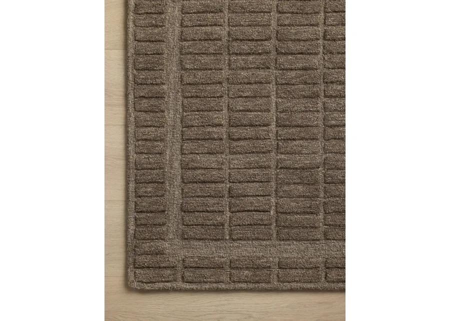 Bradley BRL-06 Cocoa / Cocoa 2''6" x 9''9" Rug by Chris Loves Julia