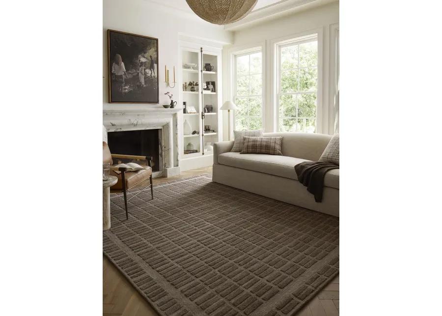 Bradley BRL-06 Cocoa / Cocoa 2''6" x 9''9" Rug by Chris Loves Julia