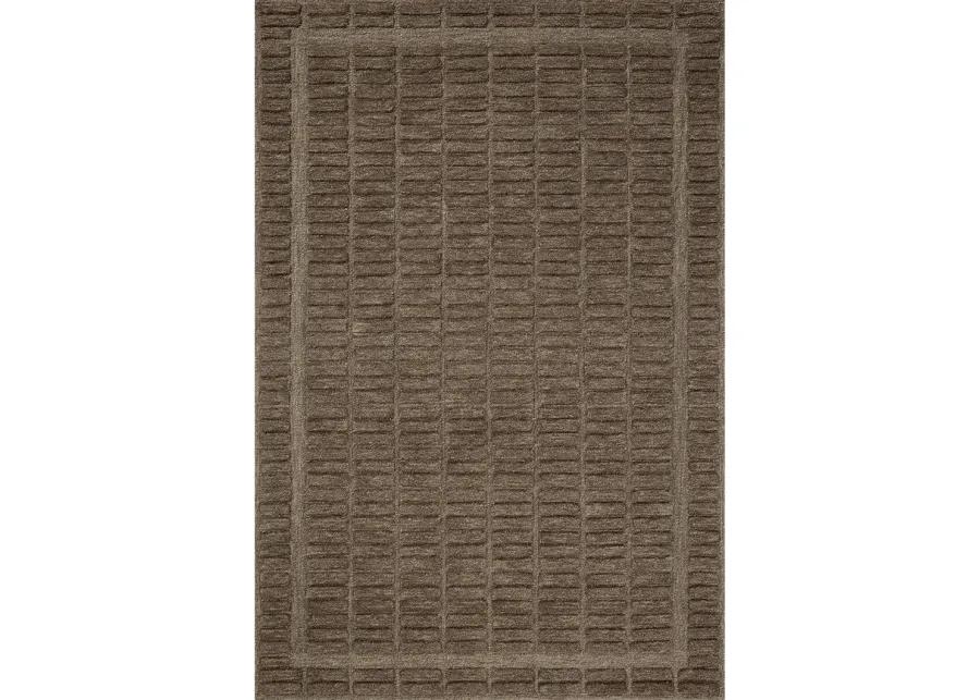 Bradley BRL-06 Cocoa / Cocoa 2''6" x 9''9" Rug by Chris Loves Julia