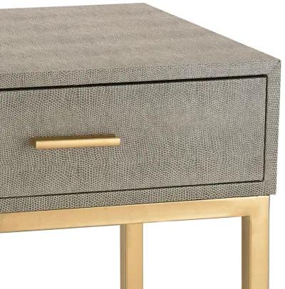 Shagreen Grey Accent Table