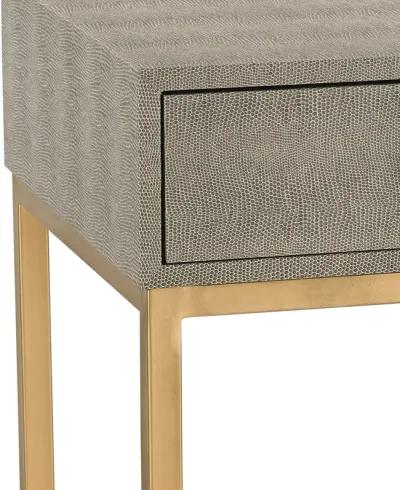 Shagreen Grey Accent Table