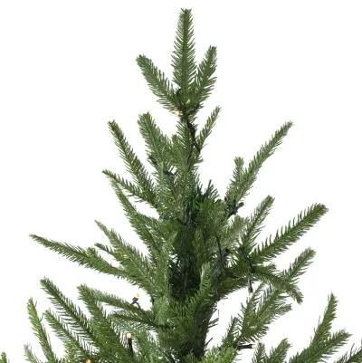 6.5' Pre-Lit Full Silverthorne Fir Artificial Christmas Tree - Warm White LED Lights