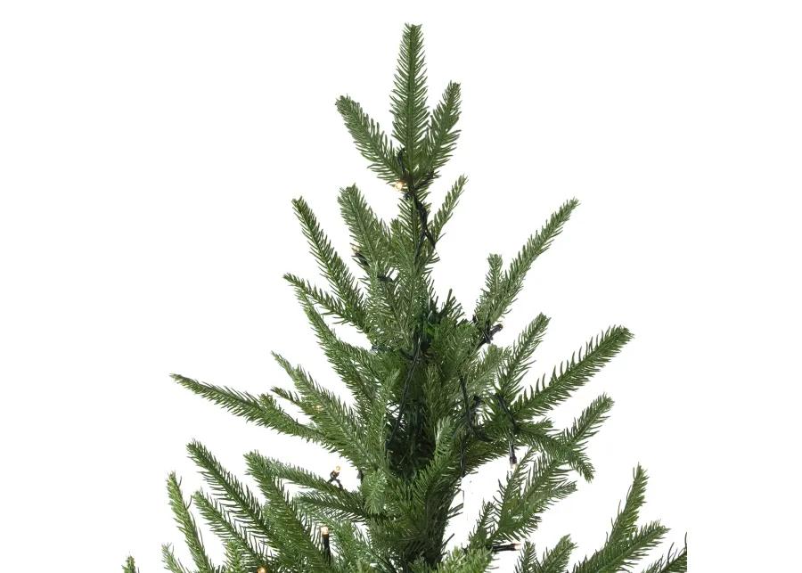 6.5' Pre-Lit Full Silverthorne Fir Artificial Christmas Tree - Warm White LED Lights