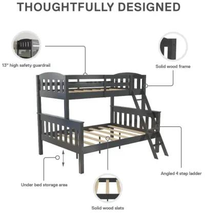 Airlie Twin-Over-Full Bunk Bed with Ladder