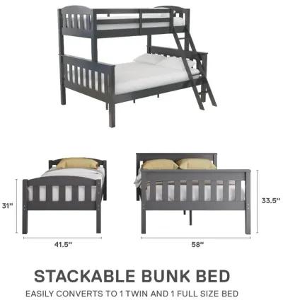 Airlie Twin-Over-Full Bunk Bed with Ladder