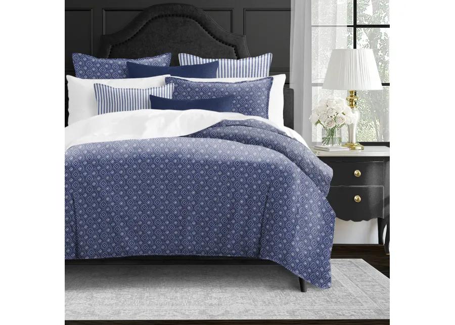 6ix Tailors Fine Linens Windham Indigo Comforter Set