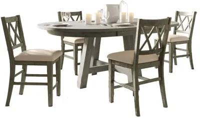 Jofran Solid Wood Five Piece Dining Table Set