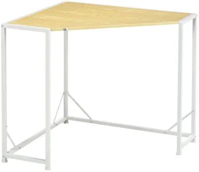 Small Corner Desk & Small Corner Computer Desk with Strong Metal Frame, Corner Writing Desk