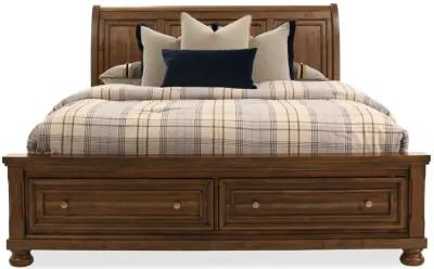 Flynnter Paneled Sleigh Storage King Bed