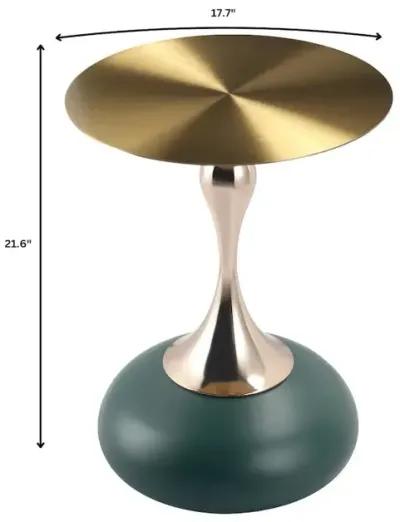 LeisureMod Savoy Collection Modern End Table In Green