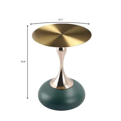 LeisureMod Savoy Collection Modern End Table In Green