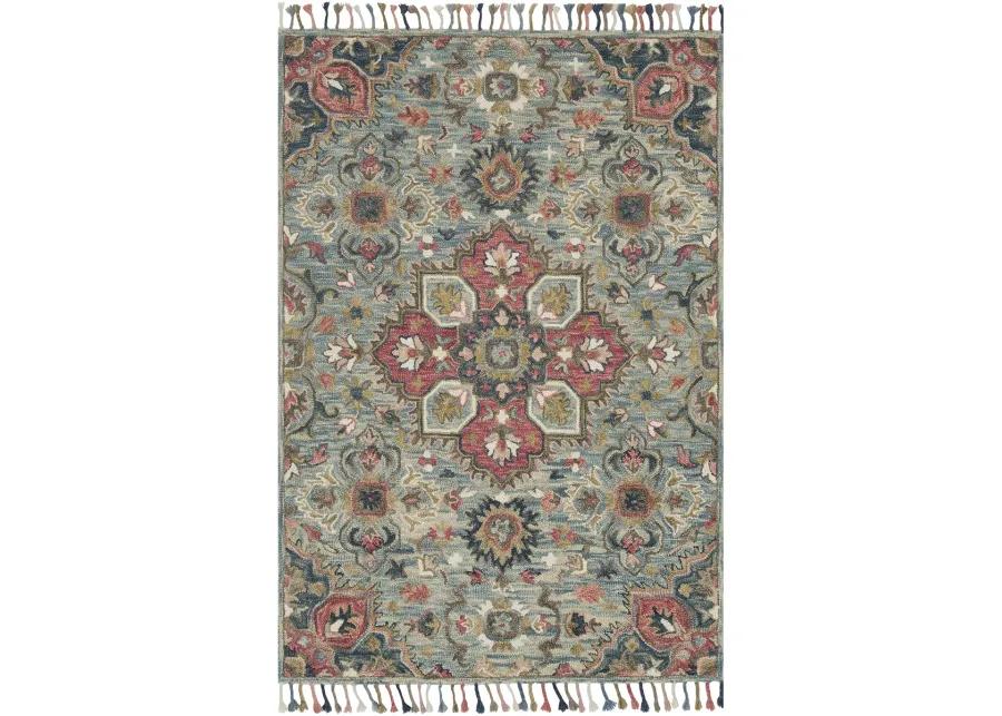 Zharah LBLue/Multi 9'3" x 13' Rug