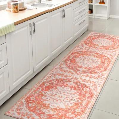 Asa Ornate Medallion Washable Indoor/Outdoor Area Rug