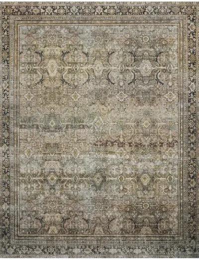 Layla LAY03 Olive/Charcoal 7'6" x 9'6" Rug by Loloi II