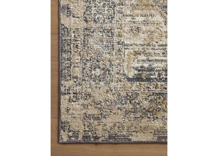 Indra INA03 Charcoal/Natural 6'3" x 9' Rug