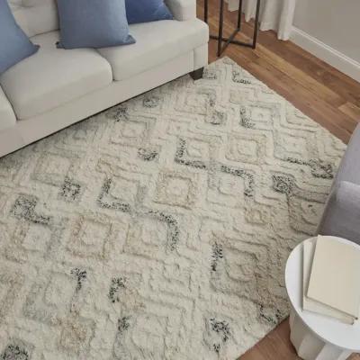 Anica 8004F Ivory/Gray/Black 8' x 10' Rug