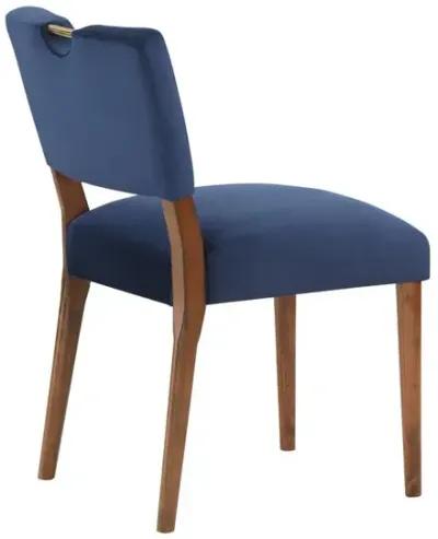 Comfort Pointe Bonito Navy Blue Velvet Dining Chair - Set of 2