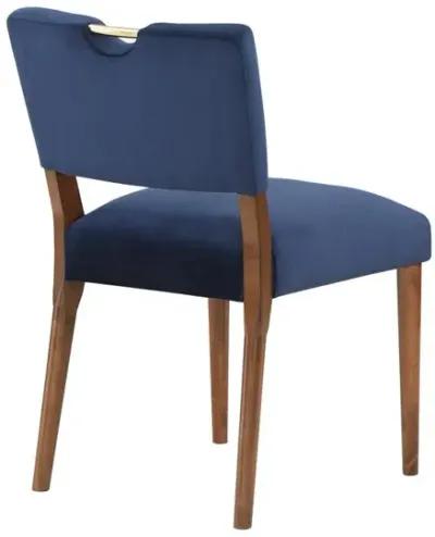 Comfort Pointe Bonito Navy Blue Velvet Dining Chair - Set of 2