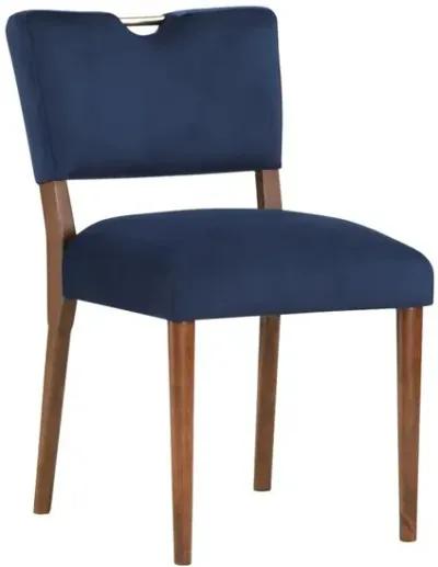 Comfort Pointe Bonito Navy Blue Velvet Dining Chair - Set of 2