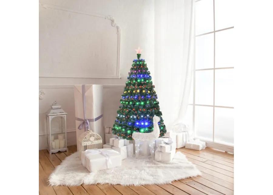 Multi color LED Fiber Optic Artificial Christmas Tree