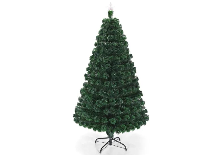 Multi color LED Fiber Optic Artificial Christmas Tree