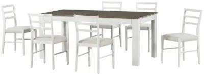 Merax Mutifunctional Extendable Wooden Dining Table Set with Chair