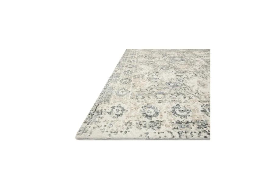 Lindsay LIS03 Antique White/Aqua 7'9" x 9'9" Rug